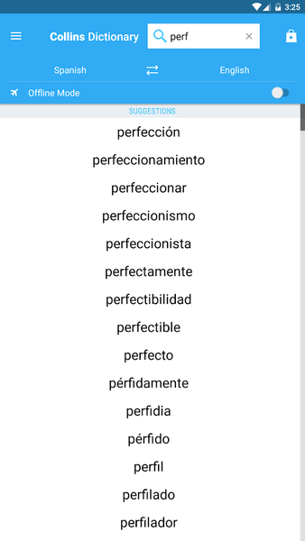 Spanish Complete Dictionary - عکس برنامه موبایلی اندروید