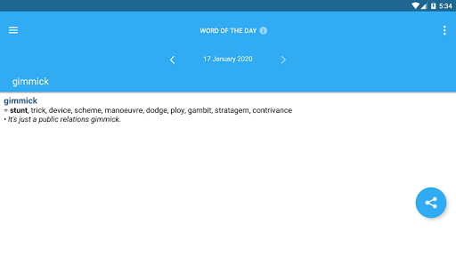 Collins English Thesaurus - Image screenshot of android app
