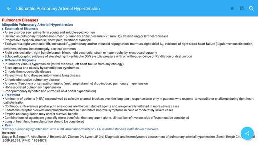 Current Essentials of Medicine - Image screenshot of android app