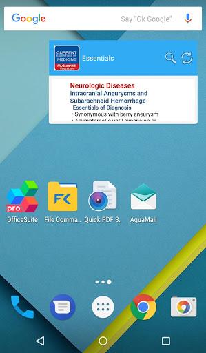 Current Essentials of Medicine - Image screenshot of android app