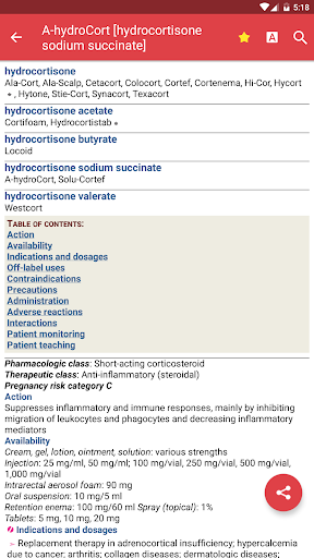 Nurse’s Drug Handbook - Image screenshot of android app