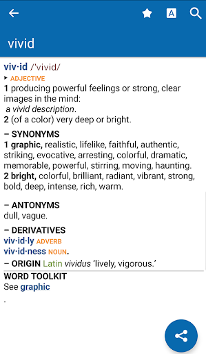 Oxford American Dictionary & Thesaurus - Image screenshot of android app