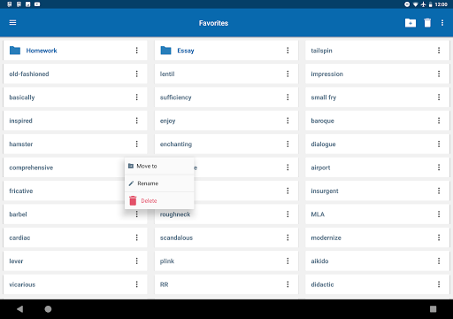 Oxford American Dictionary & Thesaurus - Image screenshot of android app