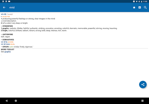 Oxford American Dictionary & Thesaurus - Image screenshot of android app