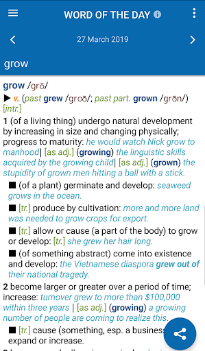 Oxford American Dict. & Th. - Image screenshot of android app