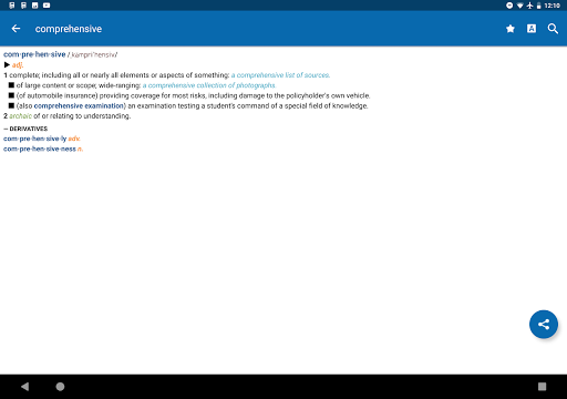 Oxford American Dict. & Th. - Image screenshot of android app