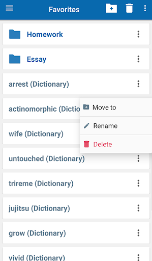 Oxford American Dict. & Th. - Image screenshot of android app