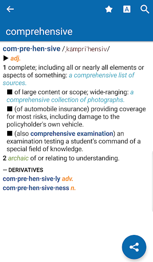 Oxford American Dict. & Th. - Image screenshot of android app