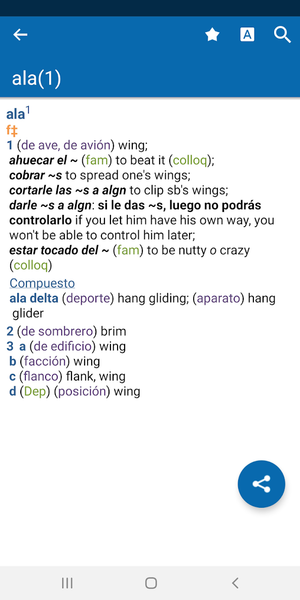 Concise Oxford Spanish Dict. - Image screenshot of android app