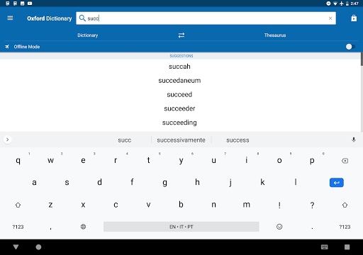 ODE & Thesaurus - Image screenshot of android app