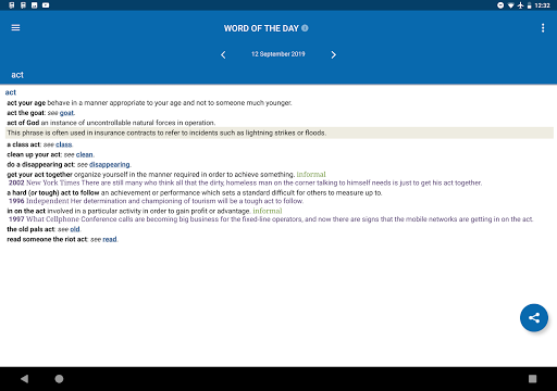 Oxford Dictionary of Idioms - Image screenshot of android app