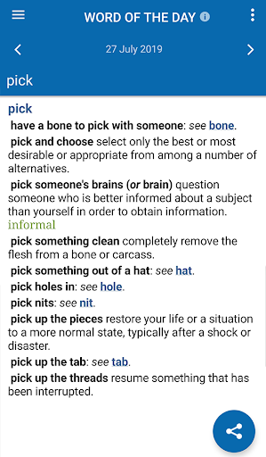 Oxford Dictionary of Idioms - Image screenshot of android app