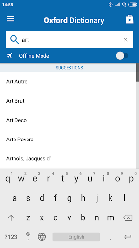 Oxford Dictionary of Art and Artists - Image screenshot of android app