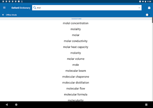 Oxford Dictionary of Chemistry - Image screenshot of android app