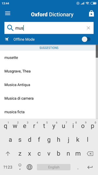 Oxford Dictionary of Music - Image screenshot of android app