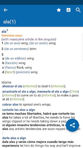 Oxford Spanish Dictionary - Image screenshot of android app