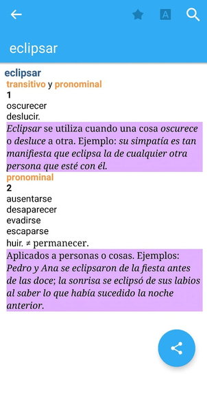 VOX Spanish Language Thesaurus - عکس برنامه موبایلی اندروید