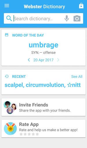 Webster College Dictionary - Image screenshot of android app