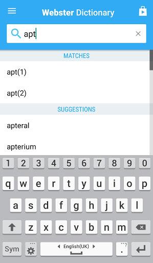Webster College Dictionary - Image screenshot of android app