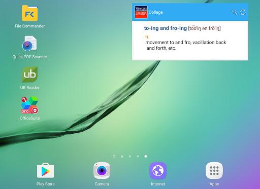 Webster College Dictionary - Image screenshot of android app