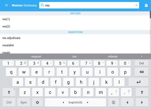 Webster College Dictionary - Image screenshot of android app