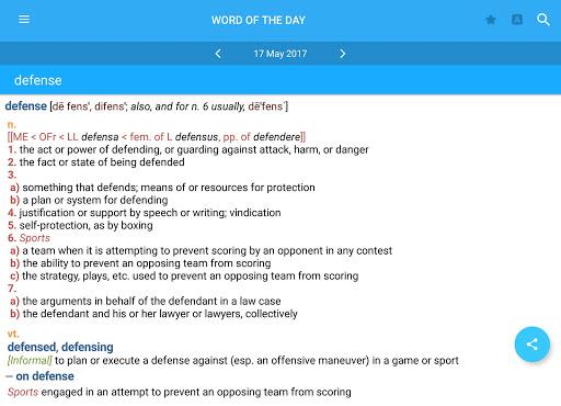 Webster College Dictionary - Image screenshot of android app
