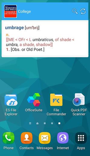 Webster College Dictionary - Image screenshot of android app
