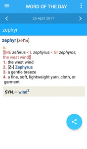 Webster College Dictionary and Roget's A-Z Thesaurus - عکس برنامه موبایلی اندروید