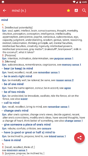 Webster's Thesaurus - Image screenshot of android app