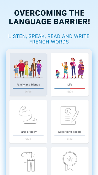 Learn French for Beginners! - Image screenshot of android app