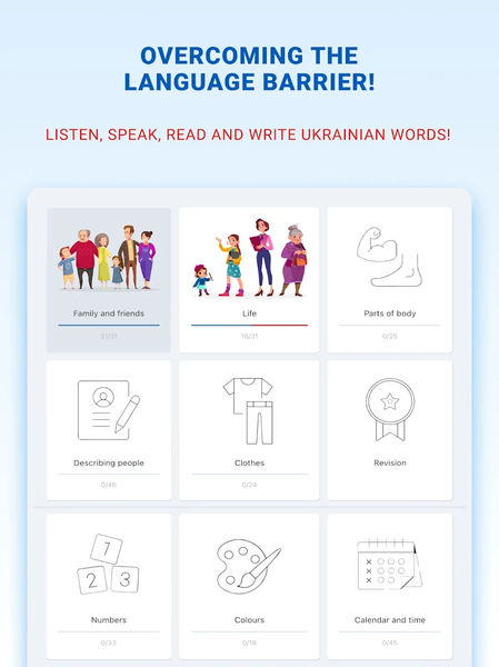 Learn Basic Ukrainian Language - عکس برنامه موبایلی اندروید