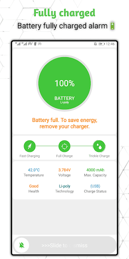 Full Battery Alarm - Image screenshot of android app
