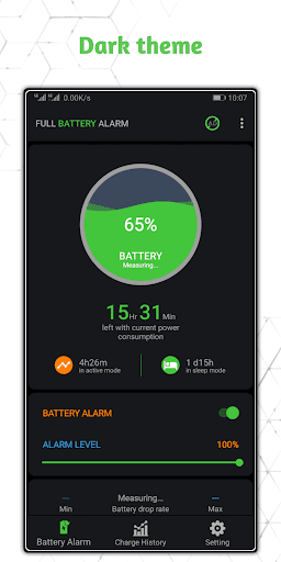 Full Battery Alarm - Image screenshot of android app