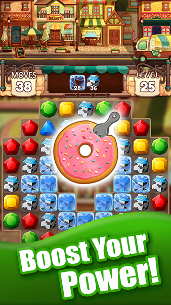 Magic Bakery: Fun Match 3 Game - Gameplay image of android game