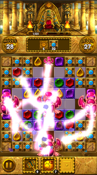 Jewel Queen: Puzzle & Magic - Gameplay image of android game