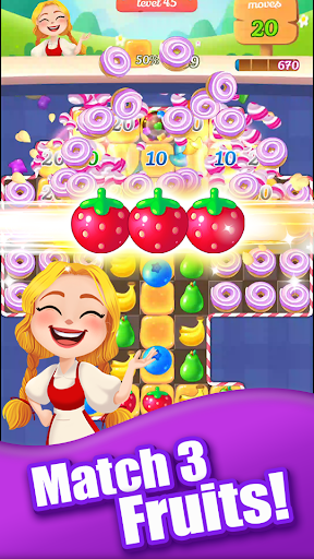 New Sweet Fruit Punch: #1 Free Puzzle Match 3 Game - عکس بازی موبایلی اندروید