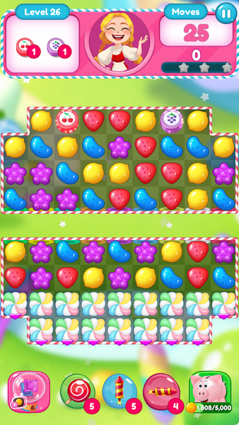 Sweet Candy Bomb: Match 3 Game - Gameplay image of android game