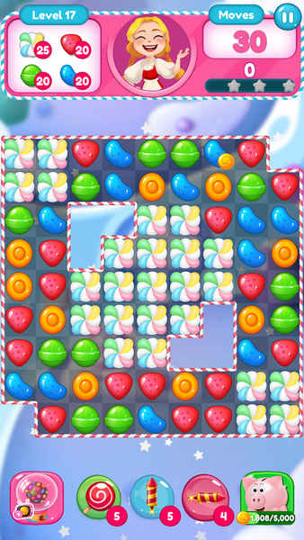 Sweet Candy Bomb: Match 3 Game - Gameplay image of android game