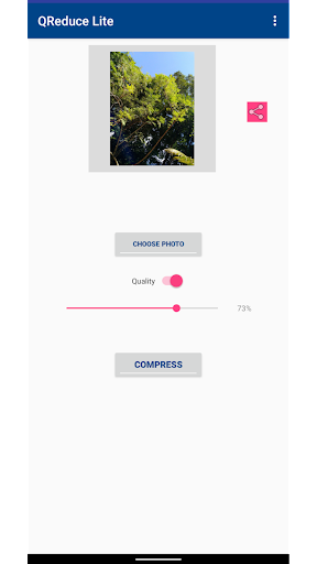 Compress image size in kb & mb - عکس برنامه موبایلی اندروید