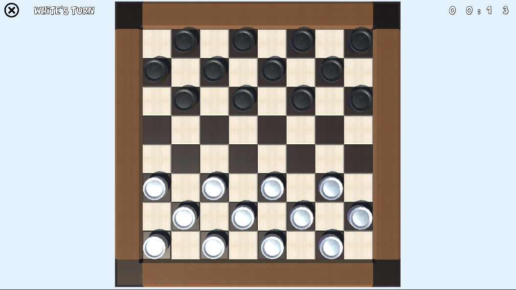 2 Player Checkers Offline - Gameplay image of android game