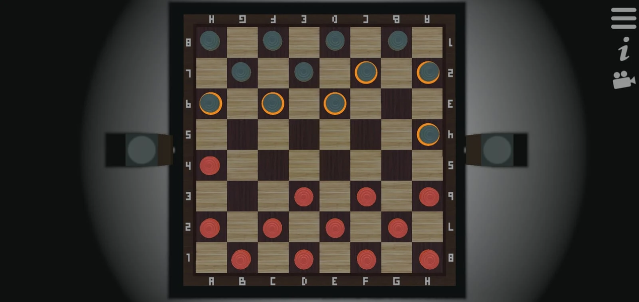 Checkers 2 Player Offline 3D - Gameplay image of android game