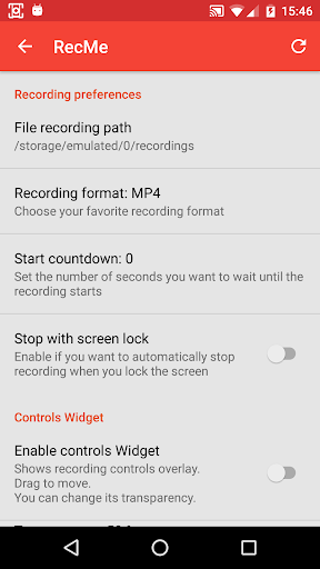 RecMe Screen Recorder - Image screenshot of android app