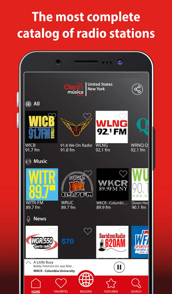 Claro música radio - عکس برنامه موبایلی اندروید