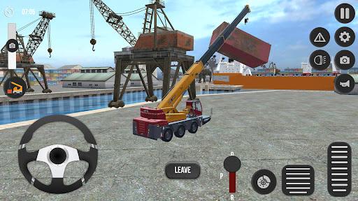 Crane Seaport Cargo Simulator - Image screenshot of android app