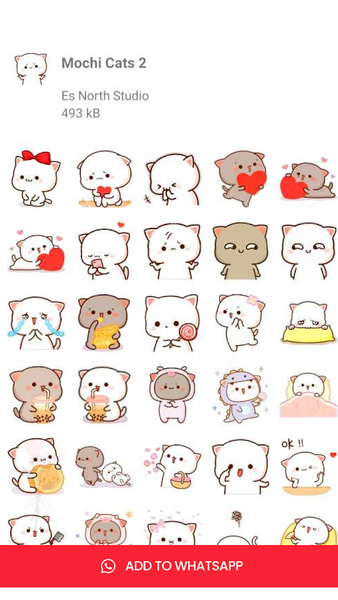 Mochi Cat Stickers - WASticker - عکس برنامه موبایلی اندروید