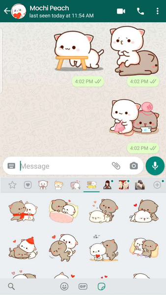 Mochi Cat Stickers - WASticker - Image screenshot of android app