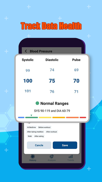 Blood Pressure: Sugar Tracker - Image screenshot of android app