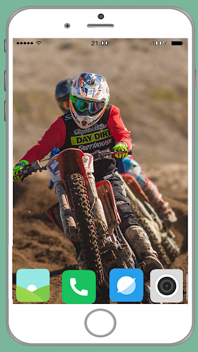 Motocross Full HD Wallpaper - Image screenshot of android app