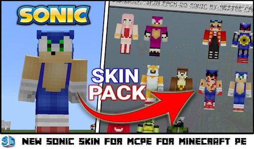 Sonic The Hedgehog (1991) - Sonic Minecraft Skin