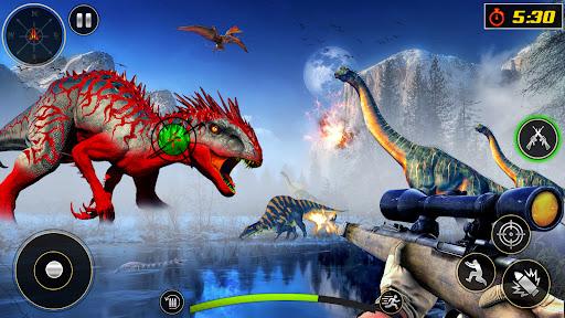 Wild Dinosaur 3D Hunting games - Gameplay image of android game